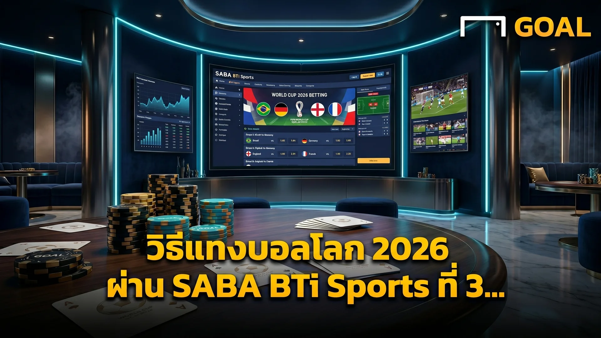 วิธีแทงบอลโลก 2026 ผ่าน SABA BTi Sports ที่ 388Goal