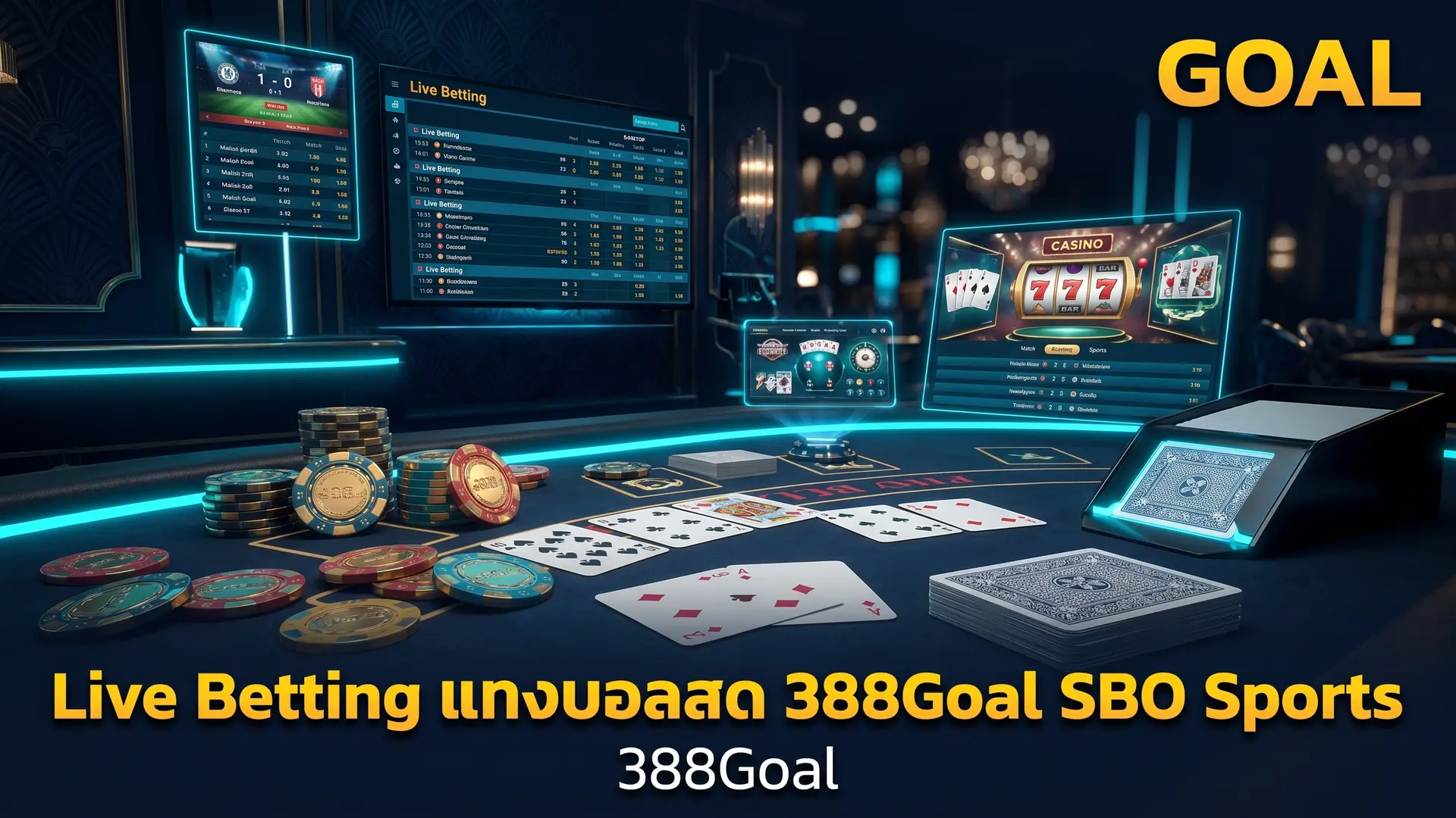 Live Betting แทงบอลสด 388Goal SBO Sports