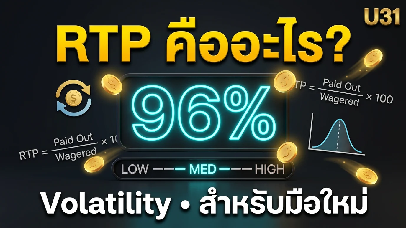 อธิบาย RTP และ Volatility สำหรับมือใหม่เล่นสล็อต