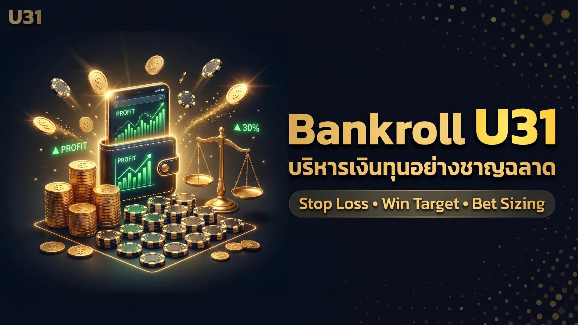 การบริหาร Bankroll สล็อตและคาสิโน — คู่มือ Money Management บน U31 2026