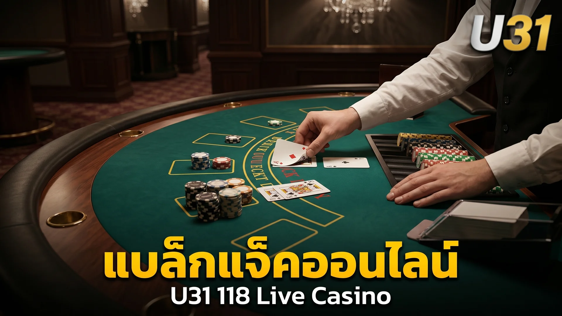ตาราง Live Blackjack จาก Evolution Gaming บน U31