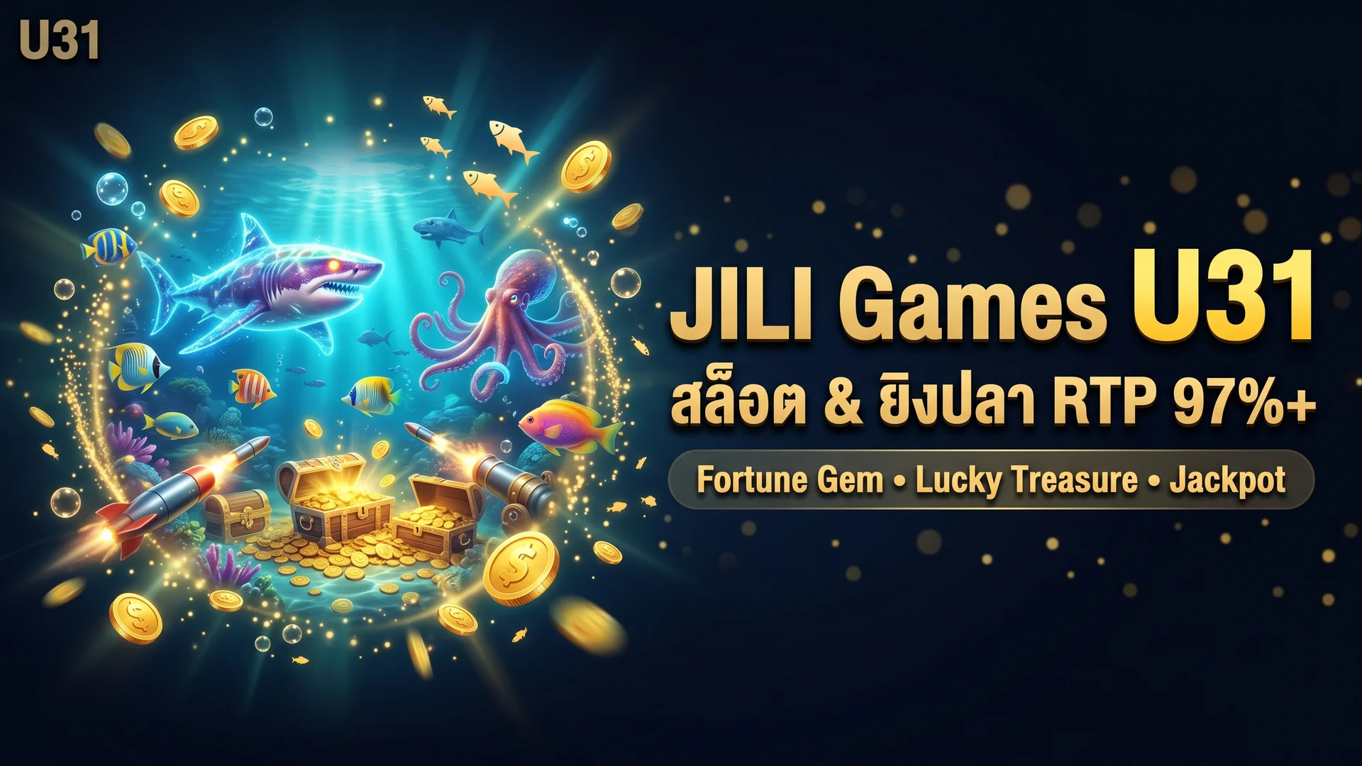 รีวิว JILI บน U31 — สล็อตและยิงปลายอดฮิตจากเอเชีย 2026