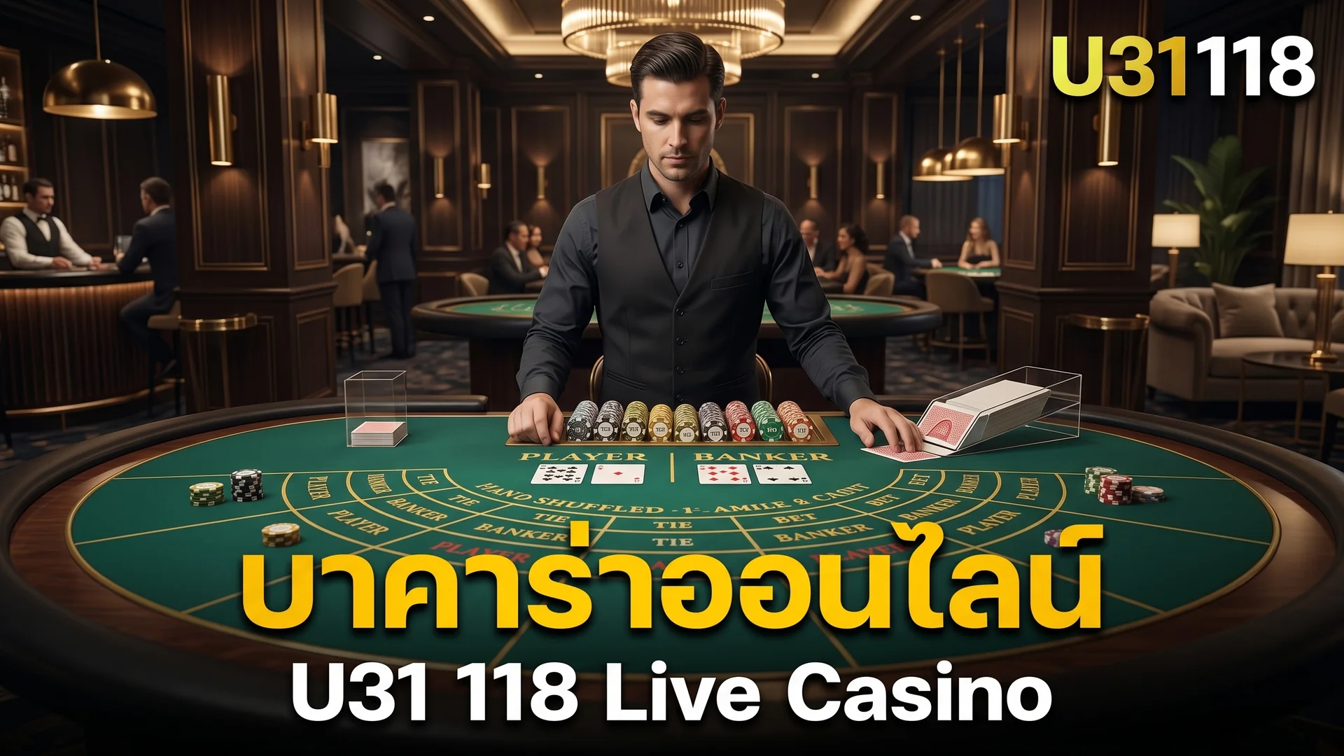 โต๊ะบาคาร่าออนไลน์ที่ U31 118 พร้อมดีลเลอร์สด
