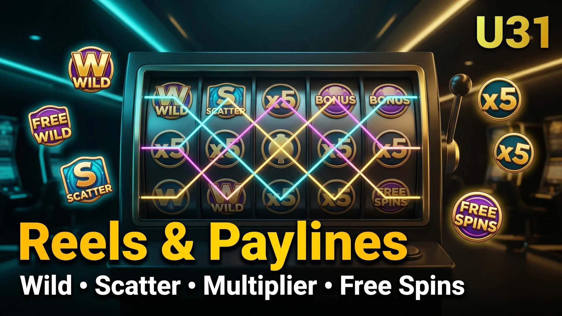 ระบบ Reels และ Paylines ในสล็อตออนไลน์ U31 118