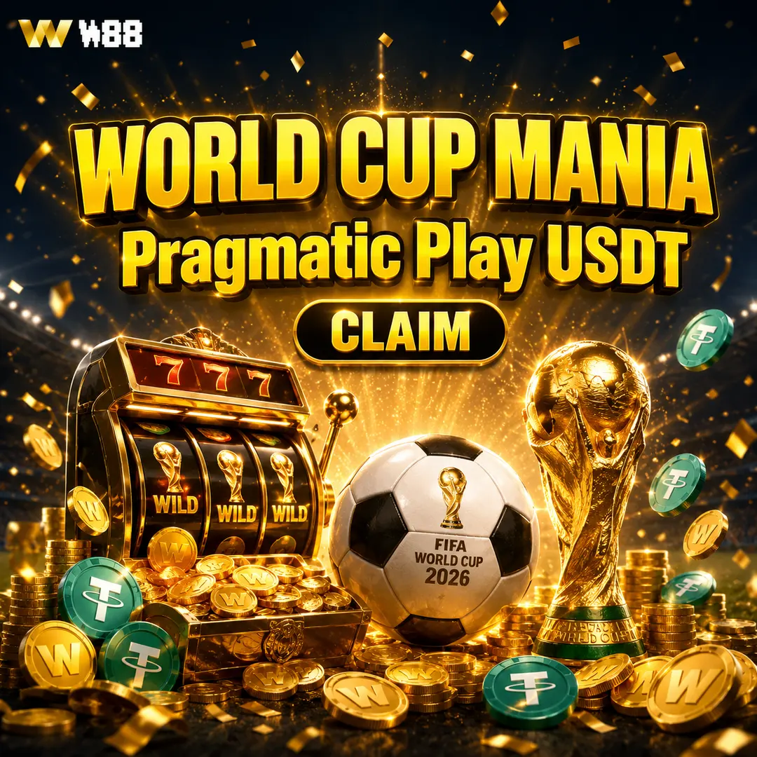 World Cup Mania Pragmatic Play W88 — Bonos semanales USDT