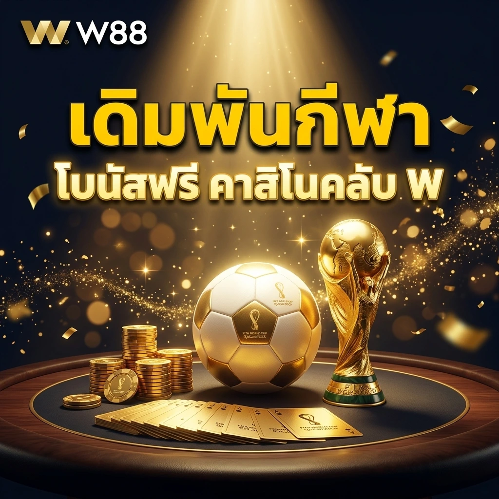 โปรโมชั่นเดิมพันกีฬา รับโบนัสฟรีที่คาสิโนคลับ W บอลโลก 2026