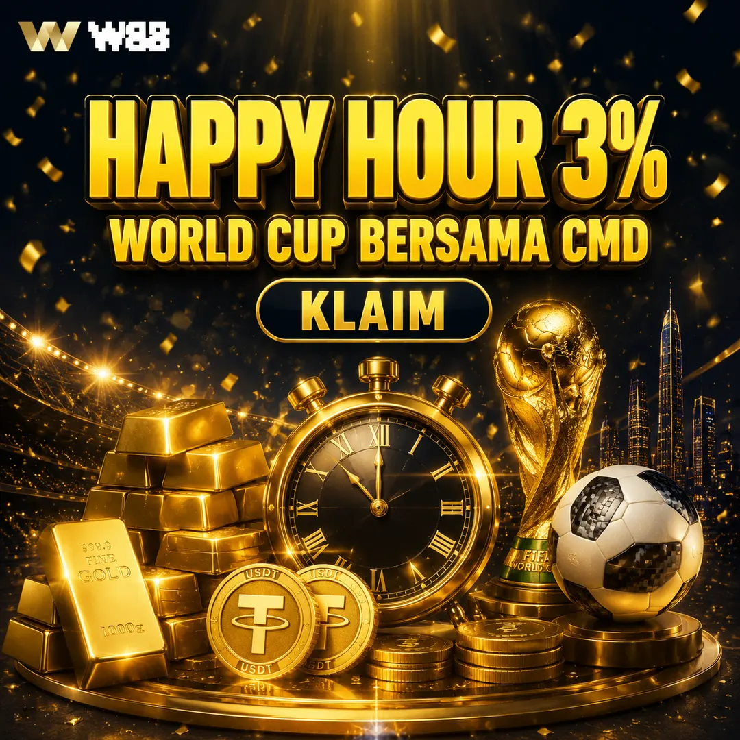 Happy Hour World Cup 2026 CMD W88 Bonus 3%
