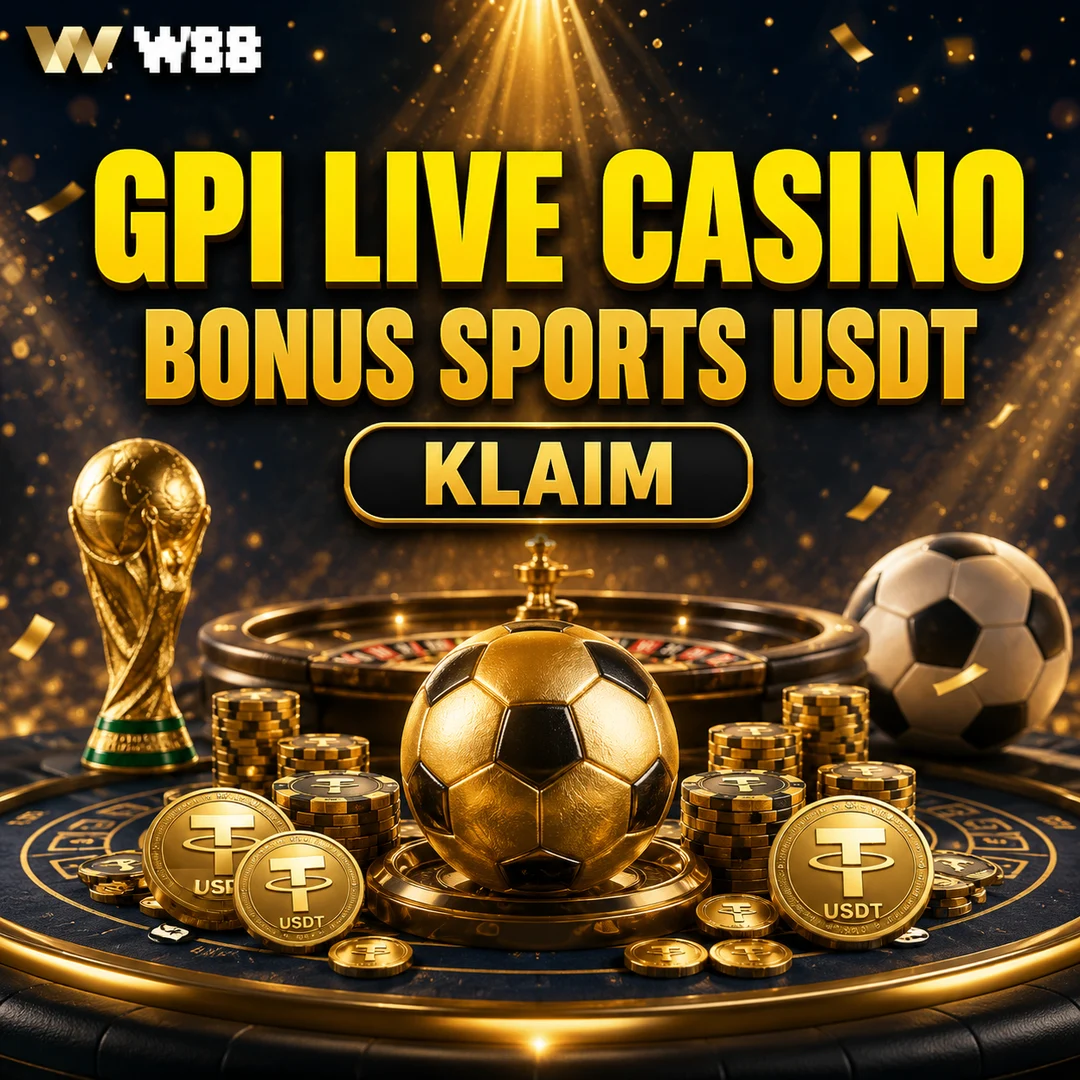Main Sports Bonus GPI Virtual Live Casino W88 USDT