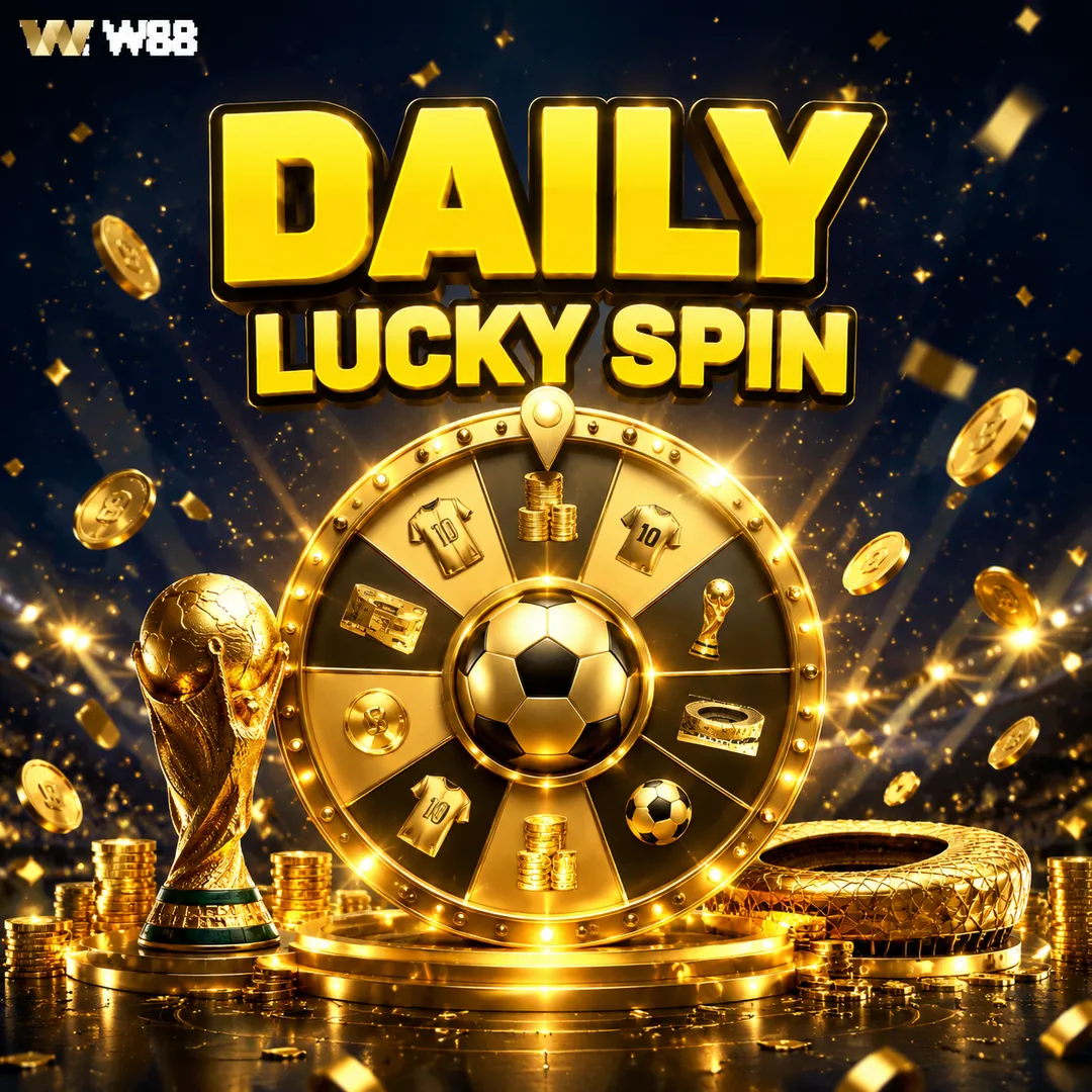 Daily Lucky Spin — Win Free Bets up to $100 every day at W88