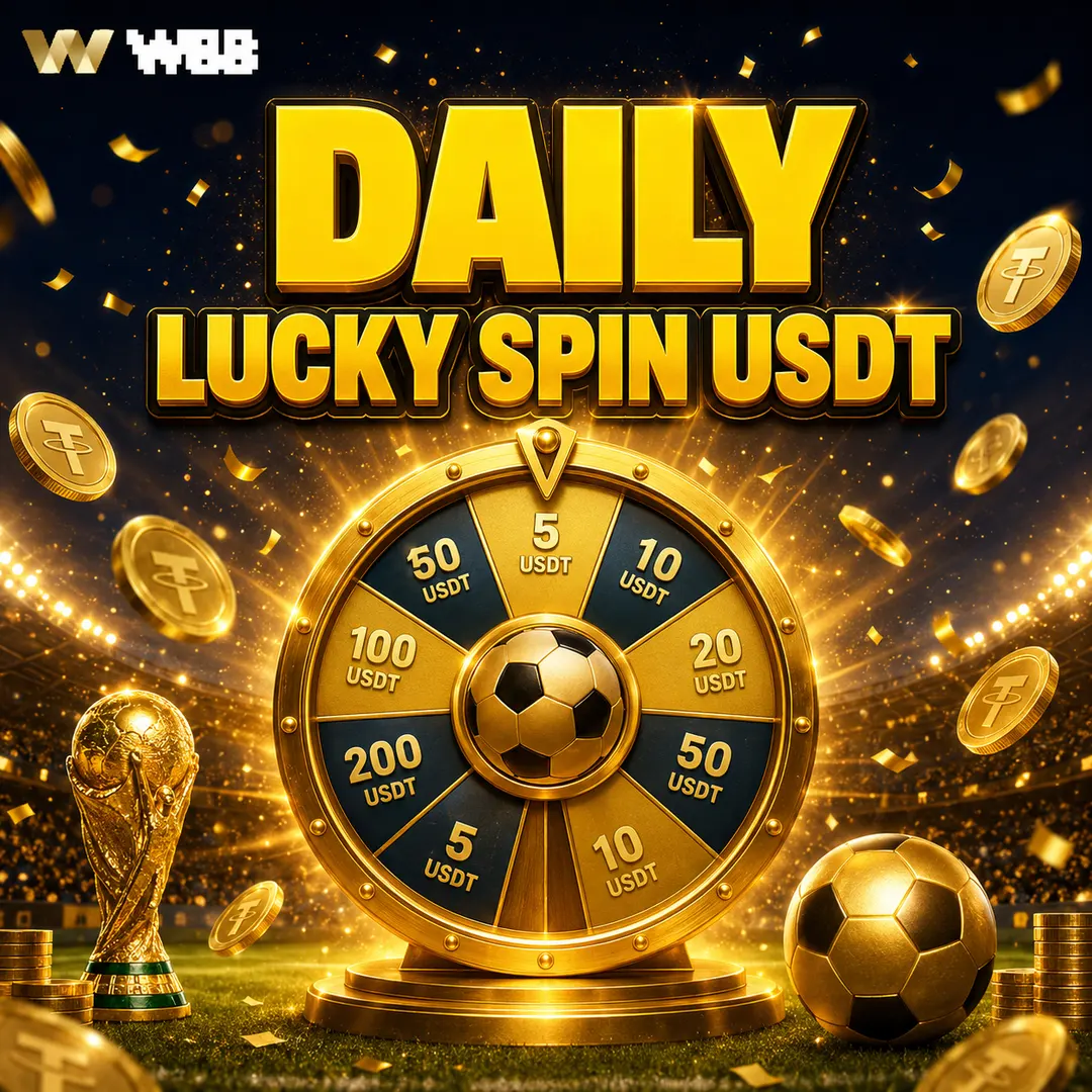 Daily Lucky Spin USDT — Win up to USDT 100 every day at W88